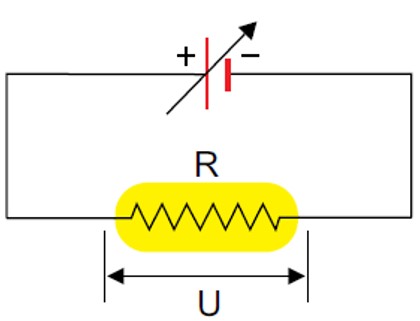 circuito resistor tensão variável