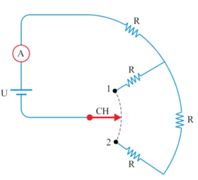 circuito resistores, chave e amperímetro unesp
