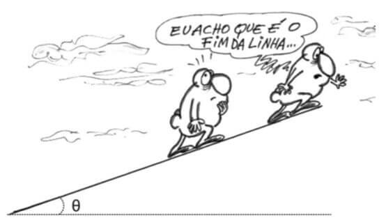 dois corpos sobre plano inclinado